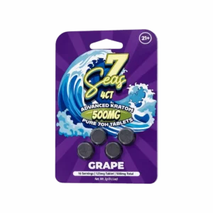 7Seas 7OH Kratom Extract Tablets Grape 500mg-4ct (125mg/tab)