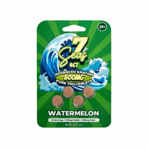 7Seas 7OH Kratom Extract Tablets Watermelon 500mg-4ct (125mg/tab)